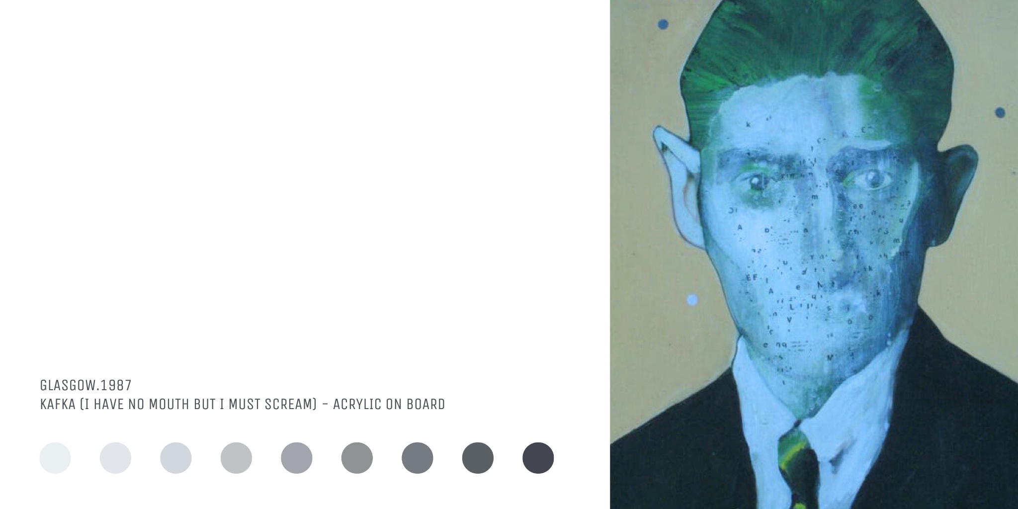 Portrait of the writer Kafka.